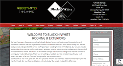 Desktop Screenshot of blacknwhiteroofing.com