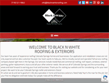 Tablet Screenshot of blacknwhiteroofing.com